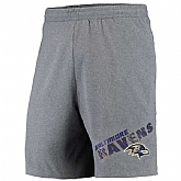 Baltimore Ravens Concepts Sport Tactic Lounge Shorts Heathered Gray,baseball caps,new era cap wholesale,wholesale hats